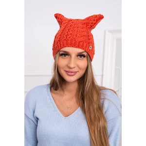 Beanie with fleece Rabbid K237 foxy