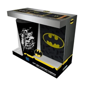 Dárkový set DC COMICS - Batman - Sklenice XXL + Odznak + Zápisník