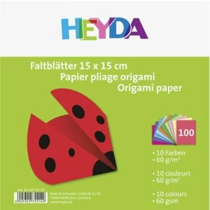 HEYDA Papíry na origami 15 x 15 cm ( 100 ks ) [Kreativita, Výtvarné Potřeby]