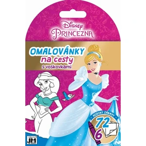 JIRI MODELS Omalovánky na cesty Princezny set s voskovkami 6ks