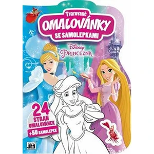 JIRI MODELS Omalovánky tvarované + samolepky Princezny