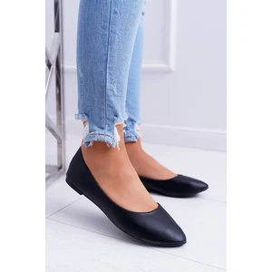 Classic Pointed Toe Ballerinas Black Lumen