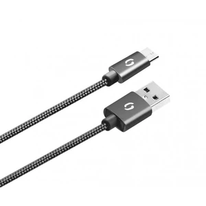 Datový kabel ALIGATOR PREMIUM 2A, MicroUSB 50cm, černá