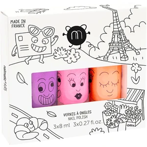 Nailmatic Kids sada laků na nehty Marshi, Dolly, Flamingo (pro děti)