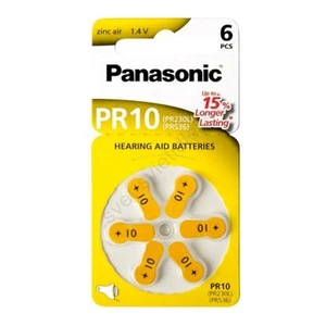 Panasonic Baterie do naslouchadel - PR-10B6 6 ks