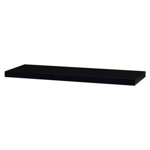 Nástenná polička 90 cm P-013 Čierna lesk,Nástenná polička 90 cm P-013 Čierna lesk