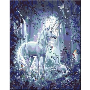 Zuty Peinture par numéros Licorne la nuit