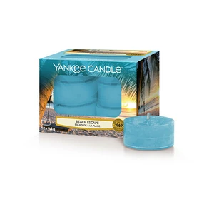 YANKEE CANDLE Beach Escape svíčka 9,8g čajová 12ks [Dárkový Sortiment A Dekorace]