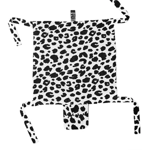 KLRK Home Wild B&W Leopard maznajúca dečka Gustav 80x46 cm 1 ks