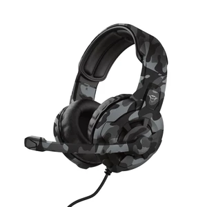 Headset Trust GXT 411K Radius - black camo (24360) herné slúchadlá • frekvencia 20 Hz až 20 kHz • citlivosť 108 dB • impedancia 36 ohmov • 3,5 mm jack