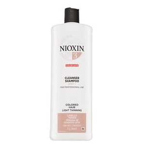 Nioxin Čisticí šampon pro jemné barvené mírně řídnoucí vlasy System 3 (Shampoo Cleanser System 3) 1000 ml