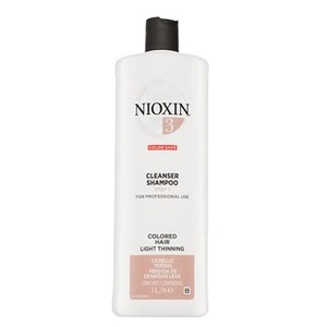 Nioxin System 3 Color Safe Cleanser Shampoo čistiaci šampón pre farbené rednúce vlasy 1000 ml