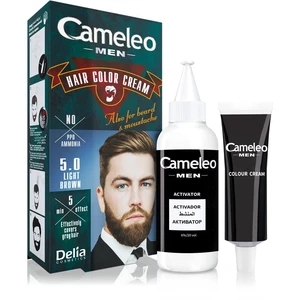 Delia Cosmetics Cameleo Men barva na vlasy odstín 5.0 Light Brown 30 ml