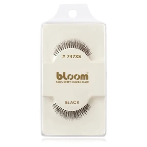 Bloom Natural nalepovacie mihalnice z prírodných vlasov No. 747XS (Black) 1 cm