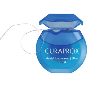 Curaprox Dental Floss Waxed DF 834 Mint dentální nit s mátou peprnou 50m