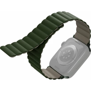 Remienok Uniq Revix Reversible na Apple Watch 42/44/45mm (UNIQ-45MM-REVGRNTPE) zelený/béžový řemínek pro Apple Watch • materiál silikon • oboustranný