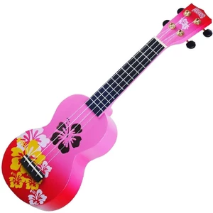 Mahalo Hibiscus Szoprán ukulele Hibiscus Red Burst