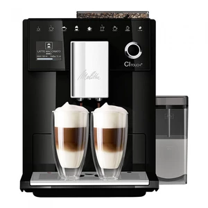 Espresso Melitta CI Touch Černé čierne... Plně automatický kávovar, vyjímatelný mléčný systém s externí nádobou na mléko, dvoukomorový zásobník na káv