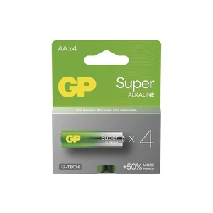 Baterie AA (R6) alkalická GP Super 4ks