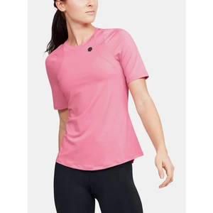 Dámské triko Under Armour Rush SS  Lipstick  XS