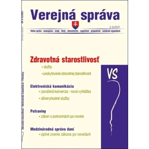 VS 5-6/2021 – Zdravotná starostlivosť, Potraviny, Elektronizácia