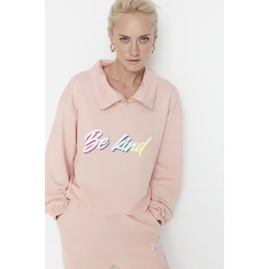 Trendyol Sweatshirt - Pink - Relaxed fit