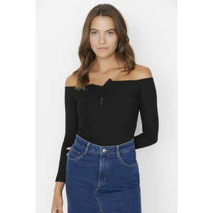 Trendyol Bodysuit - Black - Slim fit