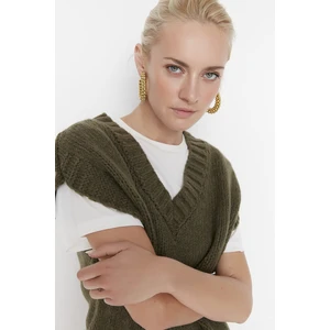 Trendyol Sweater Vest - Khaki - Regular fit