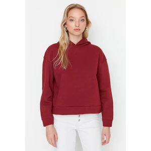 Trendyol Sweatshirt - Burgundy - Regular fit
