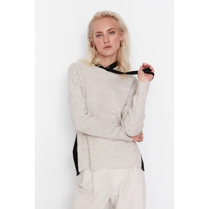 Trendyol Sweater - Beige - Regular fit