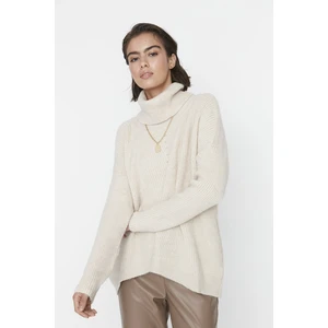 Trendyol Sweater - Ecru - Regular fit