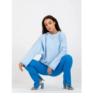 RUE PARIS light blue oversized sweatshirt