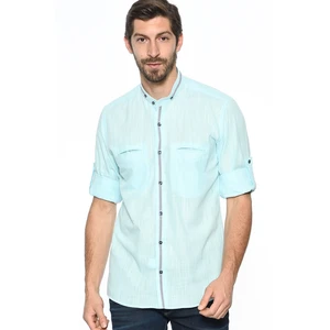 G622 DEWBERRY LINEN SHIRT-GREEN