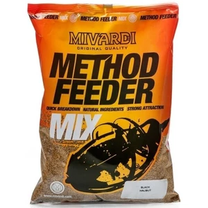 Mivardi Method Feeder Mix 1 kg Black Halibut Krmivo / Krmítková zmes