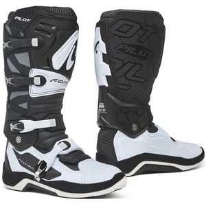 Forma Boots Pilot Negru-Alb 39 Cizme de motocicletă