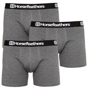 3PACK men&#39;s boxers Horsefeathers Dynasty heather anthracite (AM067B)