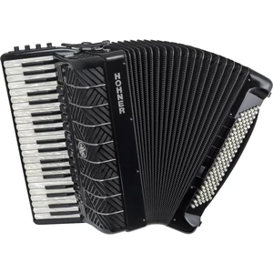 Hohner Mattia IV 120 CR Gun Black/Pearl Key Piano accordion