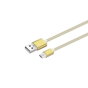 Adat és töltőkábel MicorUSB konnektorral, hossz 1 méter, Gold