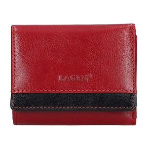 Lagen Dámská kožená peněženka BLC-160231 Red/Blk