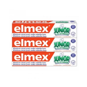 Elmex Dětská zubní pasta Junior Trio  3 x 75 ml