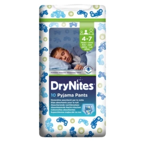 HUGGIES DryNites pre chlapca 4-7 rokov (17-30 kg), 10 ks - nohavičkové plienky