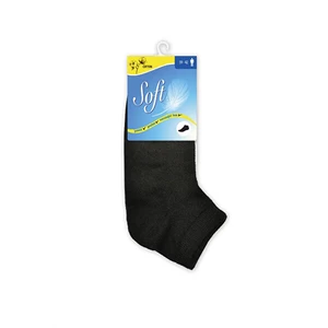 Soft Pánské ponožky se zdravotním lemem nízké - černé 39 - 42