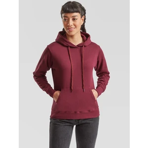 Burgundy Hooded Sweat Fruit of the Loom