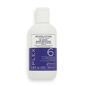 Revolution Haircare Plex Blonde No.6 Bond Restore Styling Cream bezoplachová regenerační péče pro poškozené vlasy 100 ml