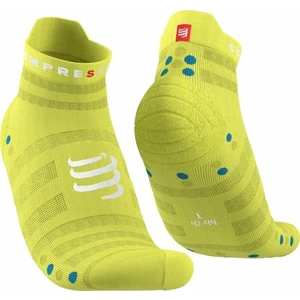 Compressport Pro Racing Socks v4.0 Ultralight Run Low Primerose/Fjord Blue T4