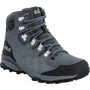 Jack Wolfskin Pantofi trekking de bărbați Refugio Texapore Mid Grey/Black 41