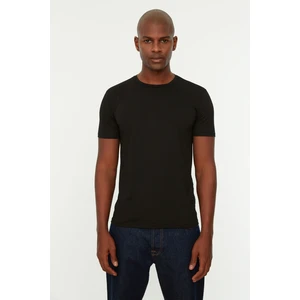 Trendyol Black Men's Basic Slim Fit Crew Neck Short Sleeved T-Shirt