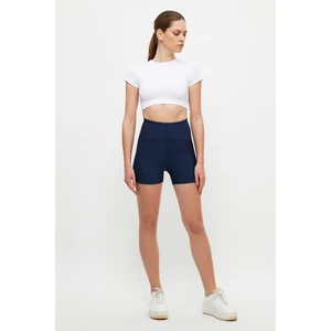 Trendyol Navy Blue Stitch Detail Gatherer Sport Shorts Tights