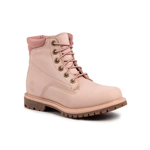 Turistická obuv TIMBERLAND - Waterville 6 in Waterproof Boot TB0A1QT5662 Light Pink Nubuck