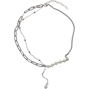 Jupiter Pearl Chain Necklace - Silver Color